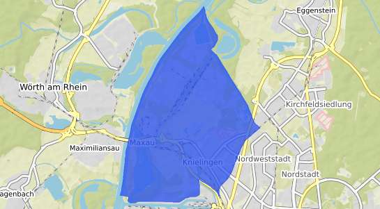 Bodenrichtwertkarte Karlsruhe Knielingen