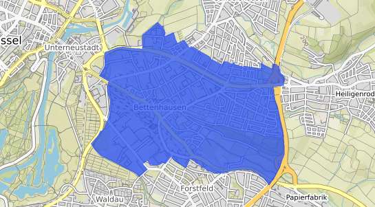 Bodenrichtwertkarte Kassel Bettenhausen