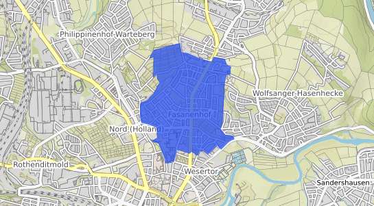 Bodenrichtwertkarte Kassel Fasanenhof
