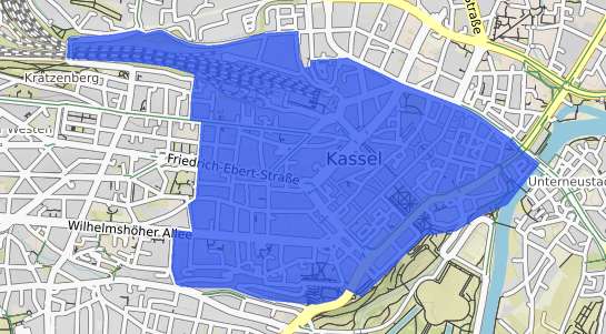 Bodenrichtwertkarte Kassel Mitte