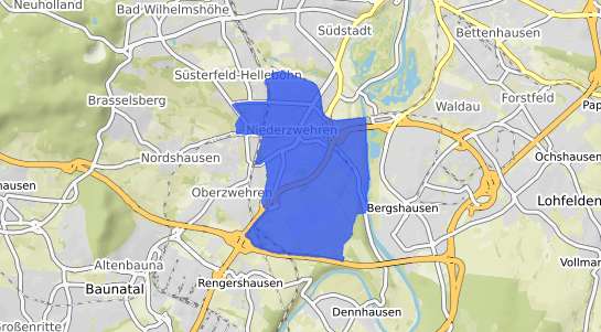 Bodenrichtwertkarte Kassel Niederzwehren