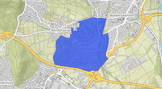 Bodenrichtwertkarte Kassel Oberzwehren