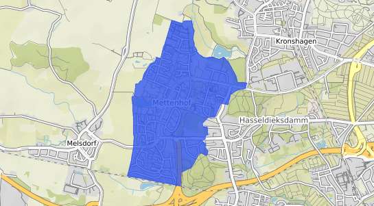 Bodenrichtwertkarte Kiel Mettenhof