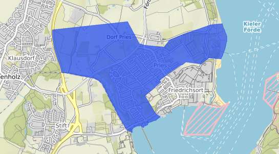 Bodenrichtwertkarte Kiel Pries