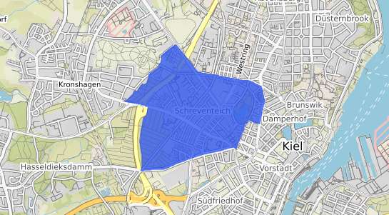 Bodenrichtwertkarte Kiel Schreventeich