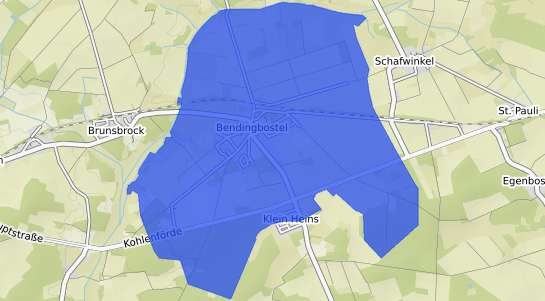 Bodenrichtwertkarte Kirchlinteln Bendingbostel