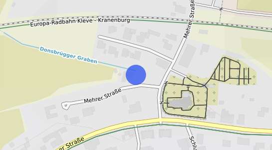 Bodenrichtwertkarte Kleve Donsbr&uuml;ggen