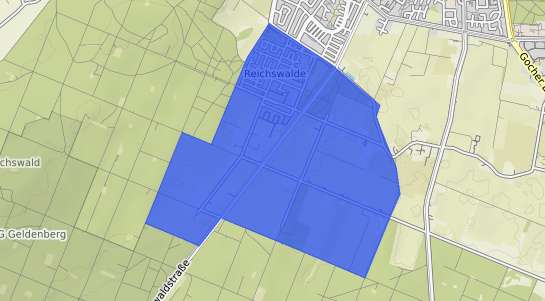 Bodenrichtwertkarte Kleve Reichswalde