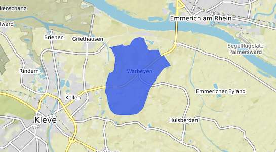 Bodenrichtwertkarte Kleve Warbeyen