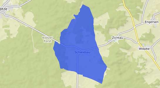 Bodenrichtwertkarte Kl&ouml;tze Schwiesau