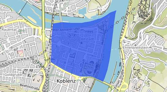 Bodenrichtwertkarte Koblenz Altstadt