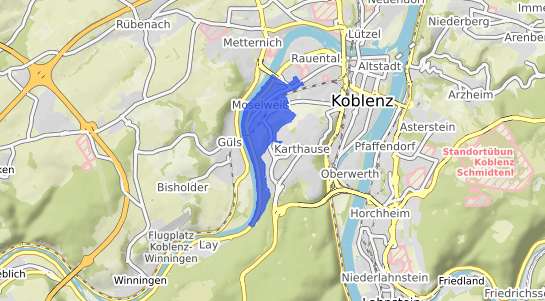 Bodenrichtwertkarte Koblenz Moselweiss