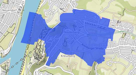 Bodenrichtwertkarte Koblenz Niederberg