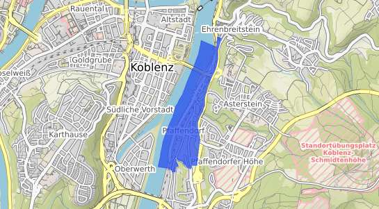 Bodenrichtwertkarte Koblenz Pfaffendorf