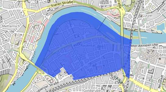 Bodenrichtwertkarte Koblenz Rauental