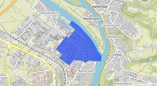 Bodenrichtwertkarte Koblenz Wallersheim