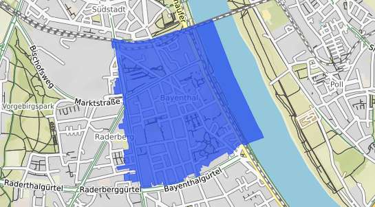 Bodenrichtwertkarte K&ouml;ln Bayenthal