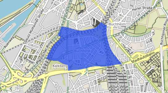 Bodenrichtwertkarte Köln Buchforst