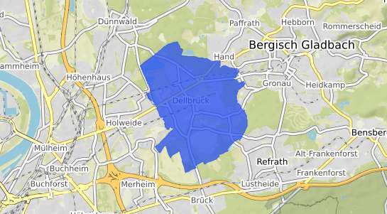 Bodenrichtwertkarte Köln Dellbrück