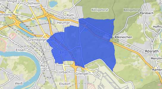 Bodenrichtwertkarte K&ouml;ln Eil