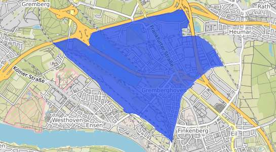 Bodenrichtwertkarte Köln Gremberghoven