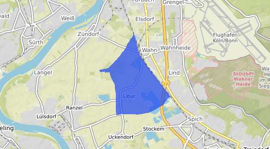Bodenrichtwertkarte K&ouml;ln Libur