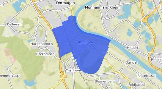 Bodenrichtwertkarte Köln Worringen