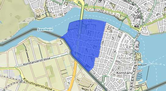 Bodenrichtwertkarte Konstanz Paradies