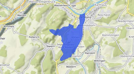 Bodenrichtwertkarte Konz K&ouml;nen