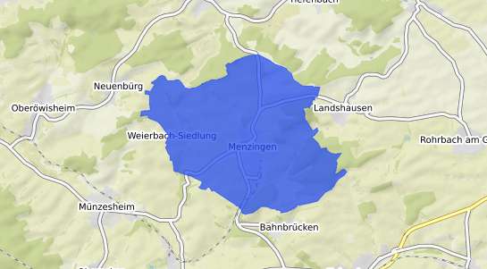 Bodenrichtwertkarte Kraichtal Menzingen