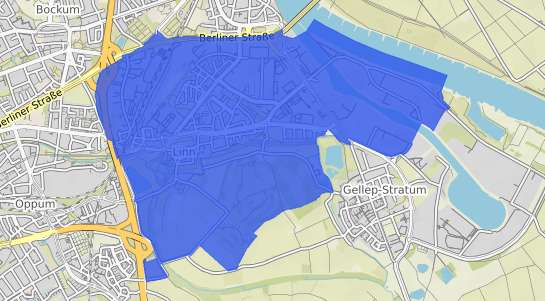 Bodenrichtwertkarte Krefeld Linn
