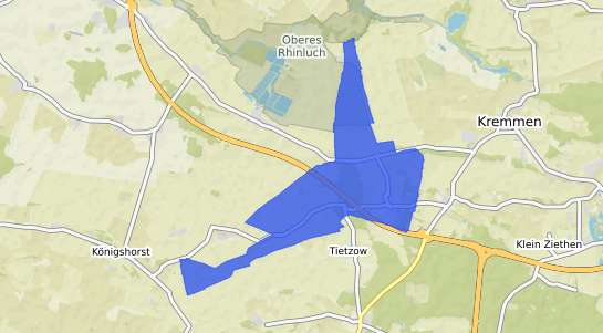 Bodenrichtwertkarte Kremmen Flatow