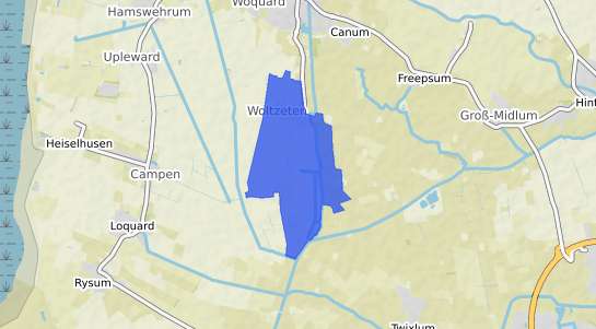 Bodenrichtwertkarte Krummh&ouml;rn Woltzeten