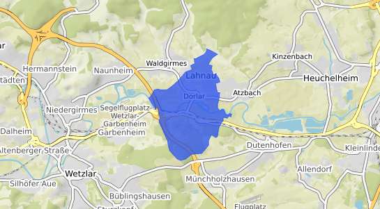 Bodenrichtwertkarte Lahnau Dorlar