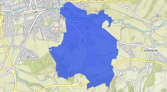 Bodenrichtwertkarte Lemgo Brake