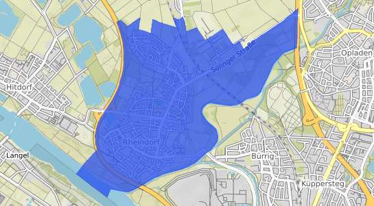Bodenrichtwertkarte Leverkusen Rheindorf