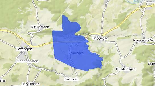 Bodenrichtwertkarte L&ouml;ffingen Unadingen