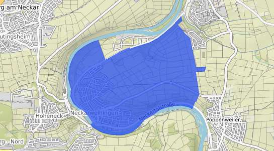 Bodenrichtwertkarte Ludwigsburg Neckarweihingen