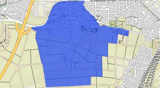 Bodenrichtwertkarte Ludwigsburg Pflugfelden