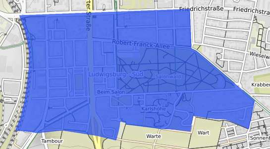 Bodenrichtwertkarte Ludwigsburg Süd