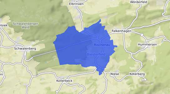 Bodenrichtwertkarte L&uuml;gde Rischenau