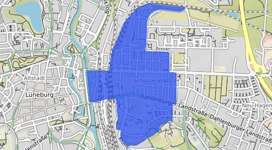 Bodenrichtwertkarte Lüneburg Schützenplatz