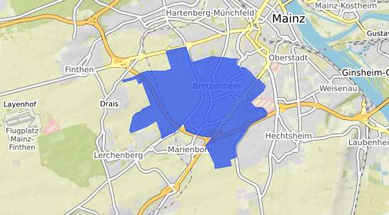 Bodenrichtwertkarte Mainz Bretzenheim