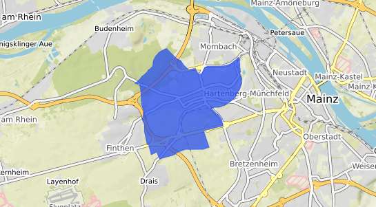 Bodenrichtwertkarte Mainz Gonsenheim