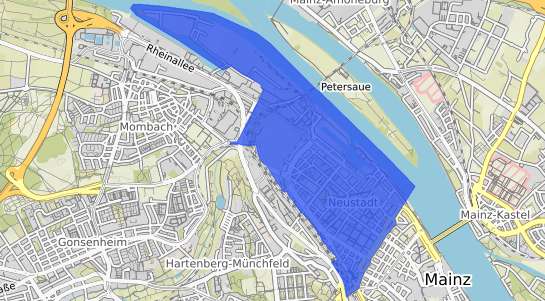 Bodenrichtwertkarte Mainz Neustadt