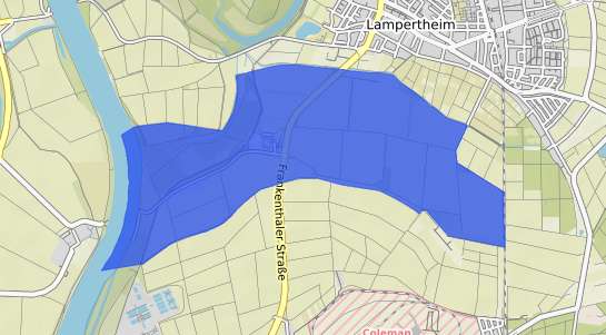 Bodenrichtwertkarte Mannheim Kirschgartshausen