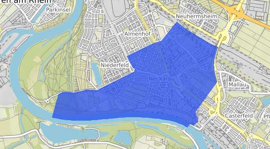 Bodenrichtwertkarte Mannheim Neckarau