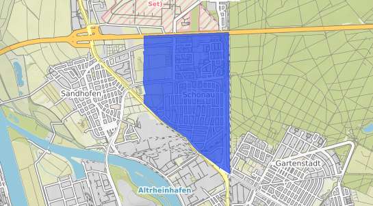 Bodenrichtwertkarte Mannheim Schönau