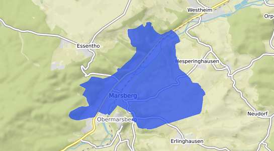 Bodenrichtwertkarte Marsberg Niedermarsberg