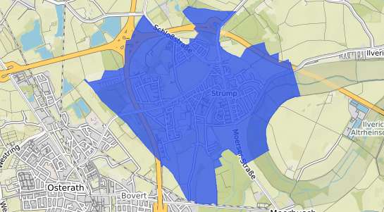 Bodenrichtwertkarte Meerbusch Str&uuml;mp